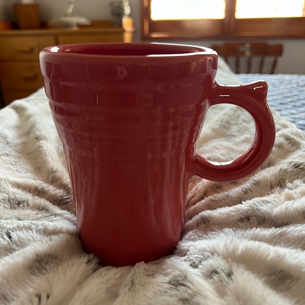 Rose pink Fiestaware Latte mug